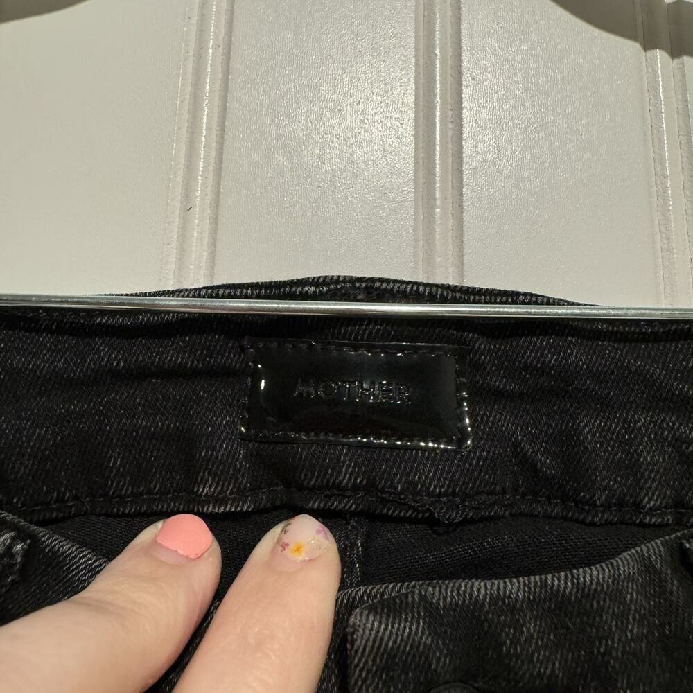 Mother Jeans Looker Ankle Fray Night Hawk Size 27 - Picture 6 of 10
